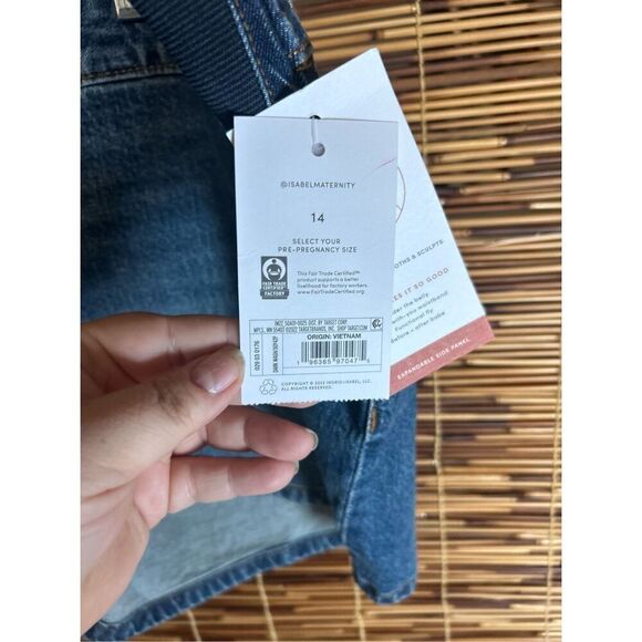 Isabel Denim Jean Shorts Size 14 NWT Jean - Picture 3 of 5